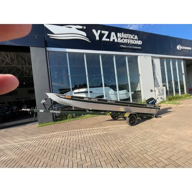 Barco Semi Chato 6m + Motor De Popa 25hp Seapro