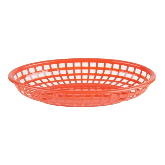 Cesta Plástica Roja Para Comida Regular (und)