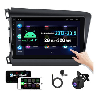 Estéreo De Coche Carplay Android 11 Para Honda Civic 2012-20 Estéreo De Coche Carplay Android 11 Para Honda Civic 2012-20