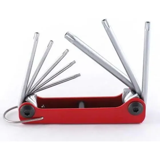 Juego Llave Torx Perforadas T9h - T40h 8 Piezas - Force