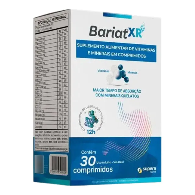 Suplemento Bariat Xr 30 Comprimidos Liberação Prolongada