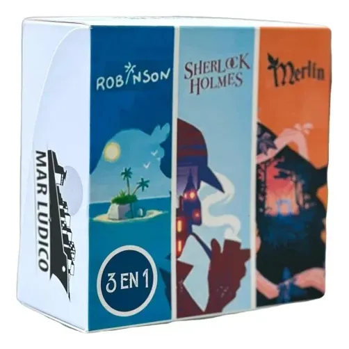 Juego De Cartas Combo Puzzlegend Robinson, Sherlock Y Merlín