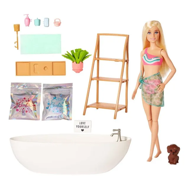 Barbie Fashion & Beauty Set De Juego Baño De Burbujas