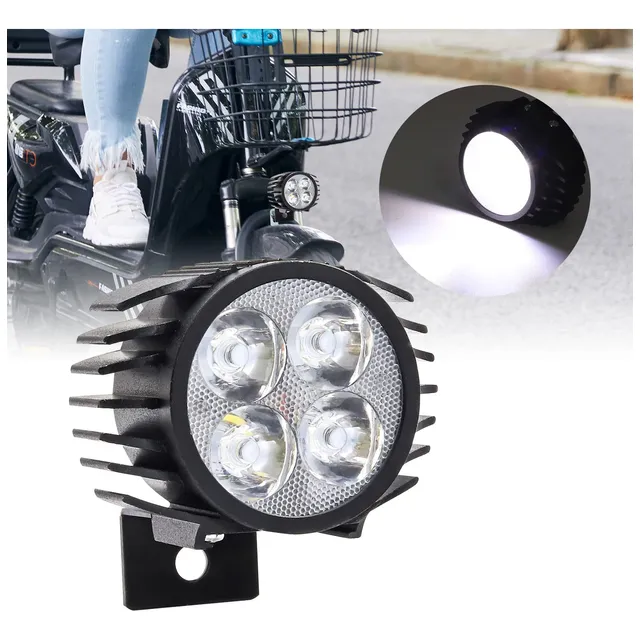 Foco Led Para Motocicleta Bocina Frontal Incorporada 2 1 36