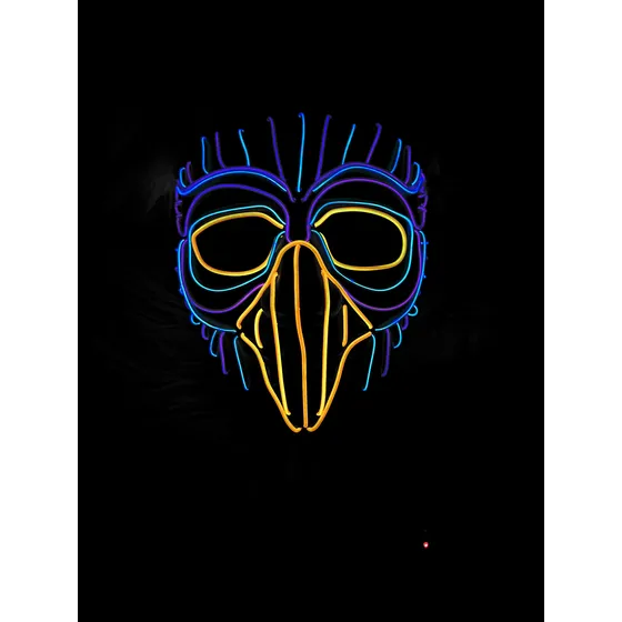 Máscara Pájaro Led