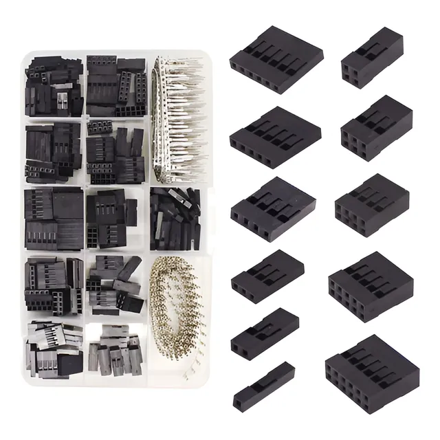 Kit Conectores Dupont Macho/fêmea 2.54mm (620 Peças)