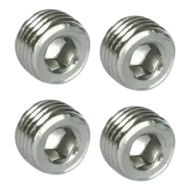 5 Peças - Tampão Macho Com Sextavado Interno Rosca 1/8 Bsp