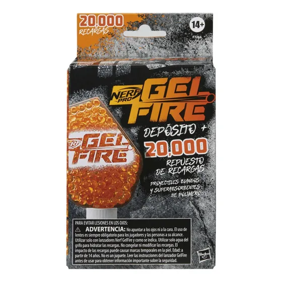 Repuesto Nerf Pro Gelfire Naranja 20.000 Recargas