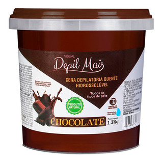 Cera Quente Depilatória Visual Depil + 1,3kg Hidrossolúvel Cera Quente Depilatória Visual Depil + 1,3kg Hidrossolúvel