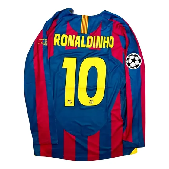 Camiseta Barça Retro 2005/2006 Ronaldinho Playera