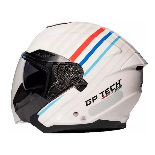 Capacete Moto Aberto Óculos Interno Fumê Gp Tech Premium
