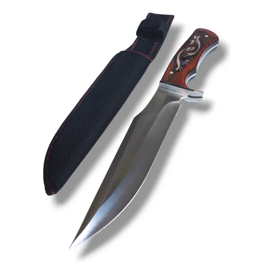 Cuchillo Bushcraft Full Tang Goldfinch Mango Madera 32cm 20