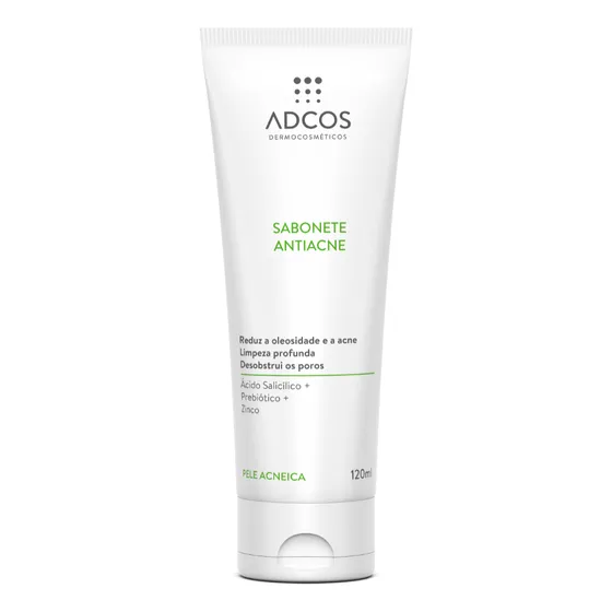 Sabonete Liquido Secativo Anti Acne Adcos 120ml Acne Solutio Tipo de pele Acneica