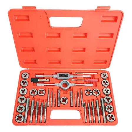 Jogo Macho E Tarraxa Para Metal Aço Tungstênio Com 40 Peças