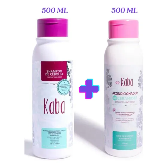 Champú + Acondicionador Kaba Sin Sal Con Cerámidas Original 