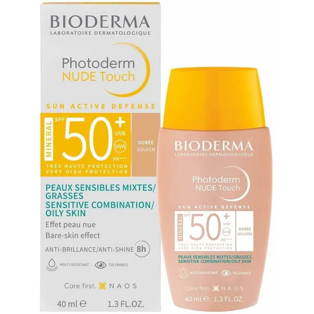 Bioderma Photoderm Nude Touch Spf50+ Mixta/grasa T.golden