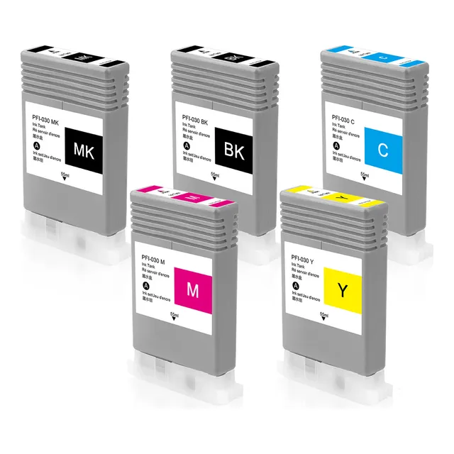Juego De 5 Cartuchos De Tinta Canon Ink Tank Pfi-030 Ta-20 T