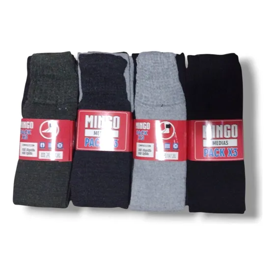 Pack 12 Pares Medias Tubo Hombre Ropa Interior Mayorista 