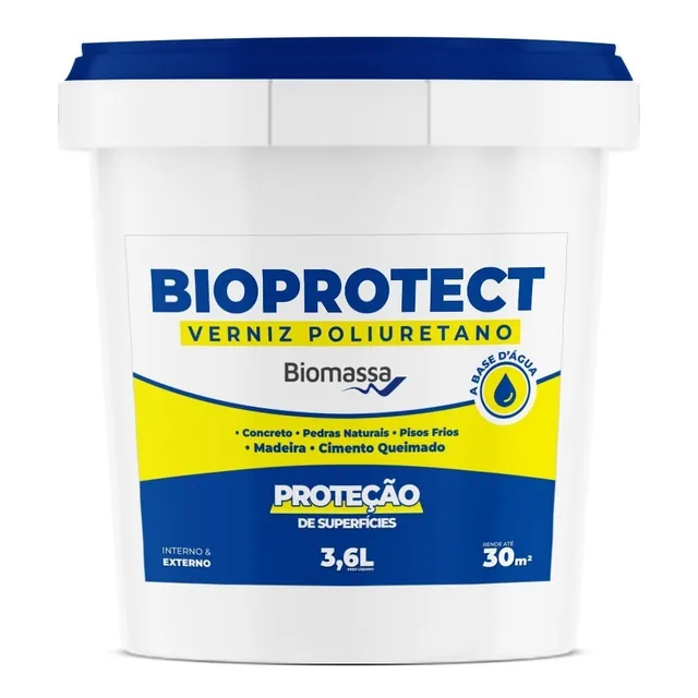 Verniz Pu Base Água 3,6l - Biomassa (rende Até 30m²)