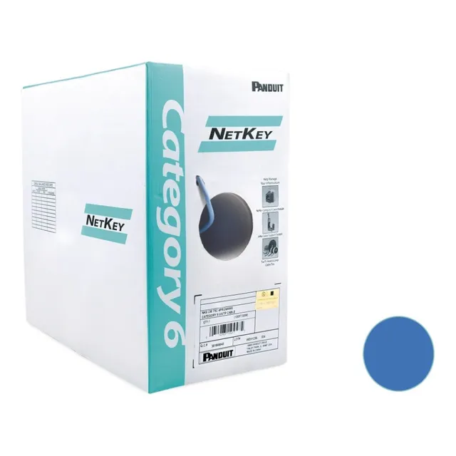 Bobina De Cable Utp 305 M. De Cobre, Azul, Categoría 6 24 A