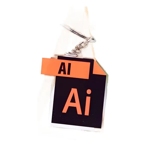 Llavero De Los Programas De Adobe Illustrator Y Photoshop