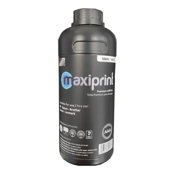 Consumible Tinta Mxp-ui1lk Maxiprint Universal 1 Litro Negro