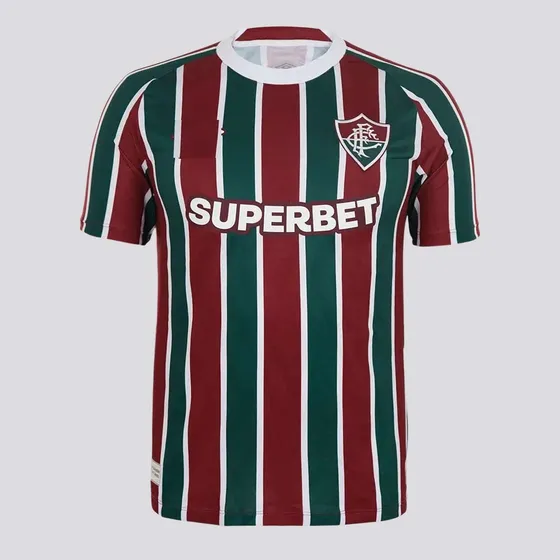 Camisa Masculina Fluminense Listrada Modelo Torcedor Ofc