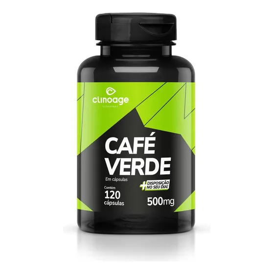 Café Verde (green Coffe) 500mg 120 Cápsulas Sabor Sem Sabor