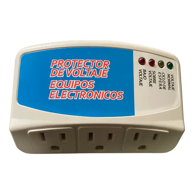 Protector Voltaje 3 Salidas Supresor Picos Tv Electrodomésti