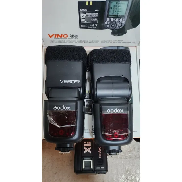 2 Godox Ving V860ii-n 2.4g Ttl Li-ion Battery Camera Flash 