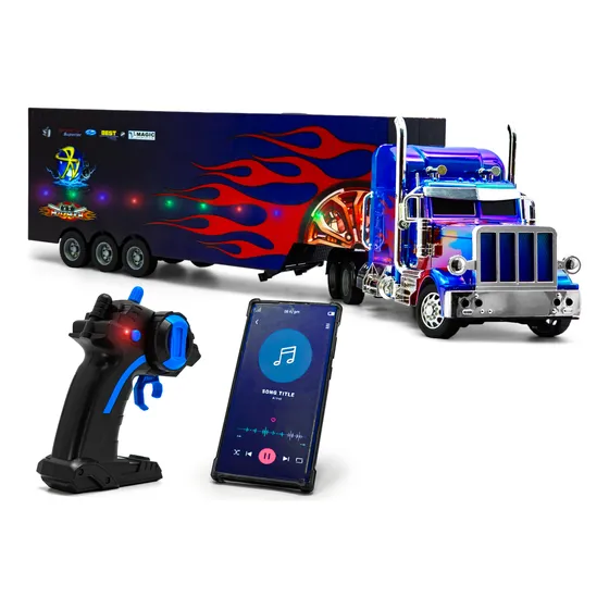 Trailer Camion A Control Remoto Mp3 Bluetooth Con 2 Bocinas