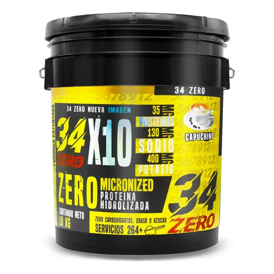 34 Zero Proteína Hidrolizada 10kg 264 Servs Varios Sabores Capuchino