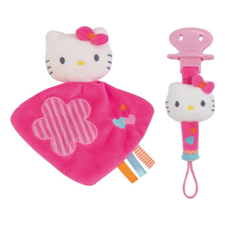 Manta De Apego Y Porta Chupeta Bebe Peluche Hello Kitty Manta De Apego Y Porta Chupeta Bebe Peluche Hello Kitty