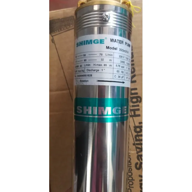 Bomba Sumergible De 1 Hp Marca Shimge 3sgm3/14