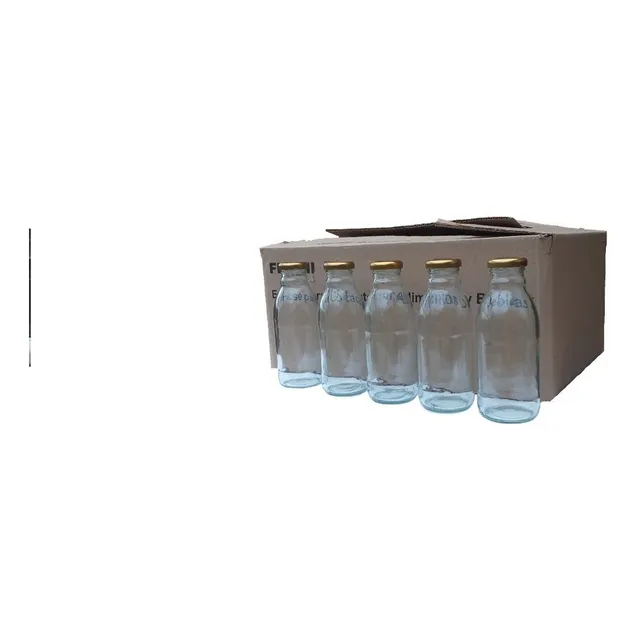 Caja 24 Und Envase De Vidrio De 400 Ml Tipo Botella Tapa Me