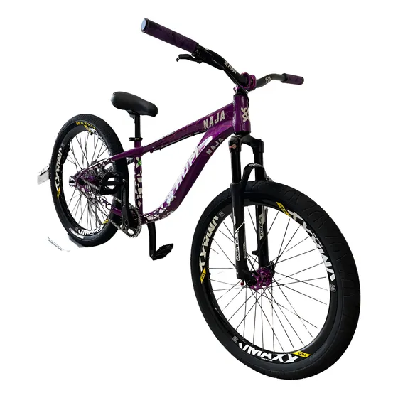 Bicicleta Hupi Naja Freio Mt200 Cubo Barulhento Ddk - Roxa