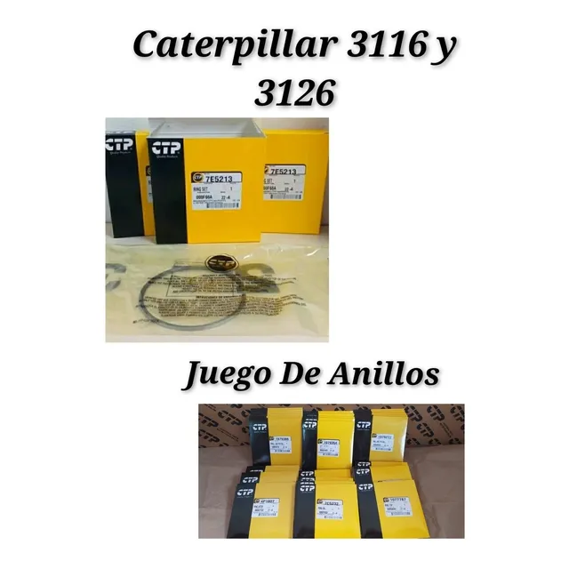 Anillos Para Motor 3126 Caterpillar.