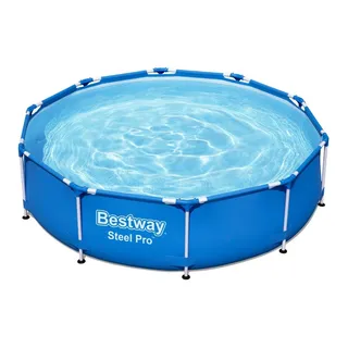 Piscina Estruturada Redonda PlĂĄstico Steel Frame Azul 4678l 76x305cm Bestway Piscina Estruturada Redonda PlĂĄstico Steel Frame Azul 4678l 76x305cm Bestway