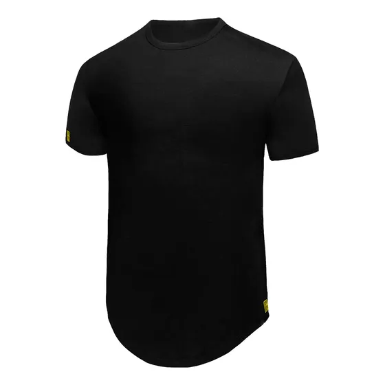 Playera Negro Intenso Moyo Doyo Corte Long T