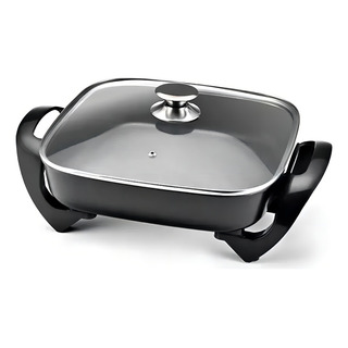 Sartén Eléctrico Cuadrado Boma Temperatura Ajustada Bm-166 Color Negro Frecuencia 50 Hz/60 Hz Sartén Eléctrico Cuadrado Boma Temperatura Ajustada Bm-166 Color Negro Frecuencia 50 Hz/60 Hz