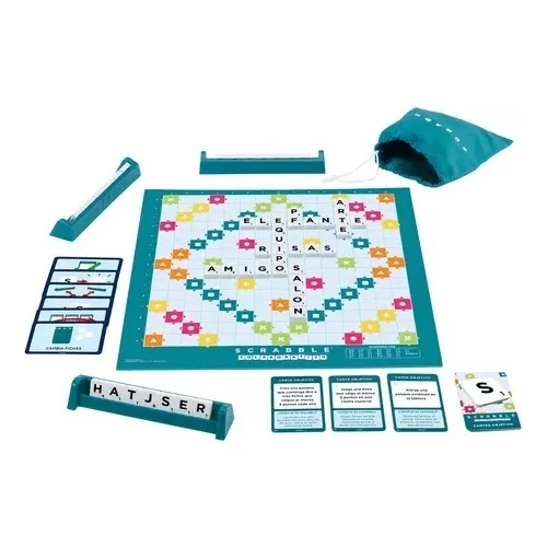 Scrabble Juego De Mesa 2 En 1 Colaborativo Hxm54 Español