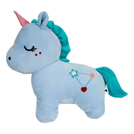 Unicornio Pony De Peluche Super Suave Felpa Celeste Pastel
