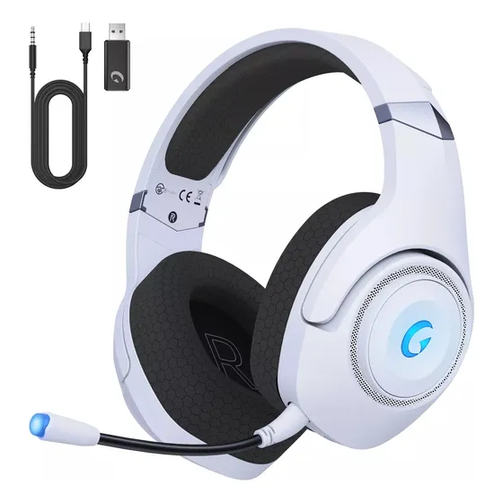 Headset Gamer Com Led Rgb Fone De Ouvido Microfone Para Pc