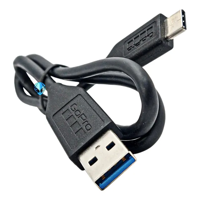 Gopro Cable Original Usb Tipo C 3.0 Camara Hero 5 A 13 Black