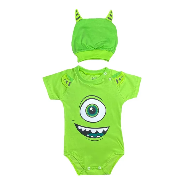 Body Bebê Mike Maternidade Menino + Touca Mesversário