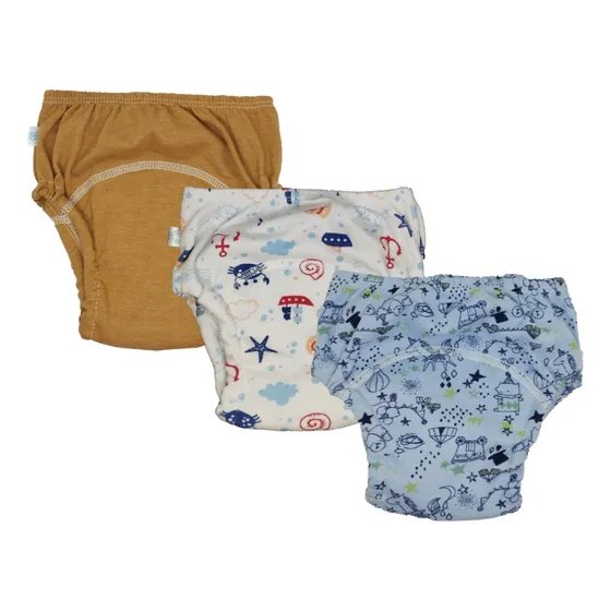 Pack 3 Bombachas De Transicion Pañal De Aprendizaje Bebes