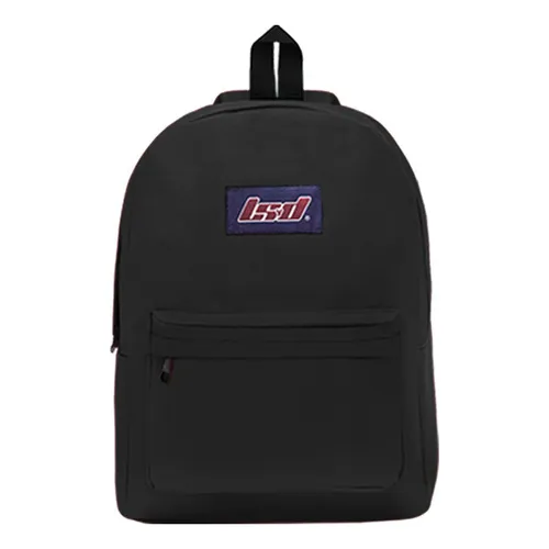 Mochila Urbana Escolar Unisex Reforzada Lsyd 16 Pulgadas Color Negro Diseño de la tela Liso
