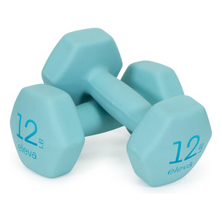 Par De Mancuernas 12 Lb Neopreno Entrenamiento Premium Eleva Color Turquesa Par De Mancuernas 12 Lb Neopreno Entrenamiento Premium Eleva Color Turquesa