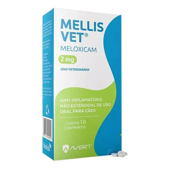 Mellis Vet 2,0 Mg Avert Anti-inflamatório P/cachorro 