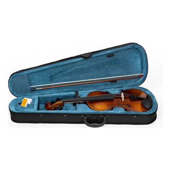 Violin Acústico Segovia Estudio Antique Mate 4/4 Tilo Color Marrón Claro